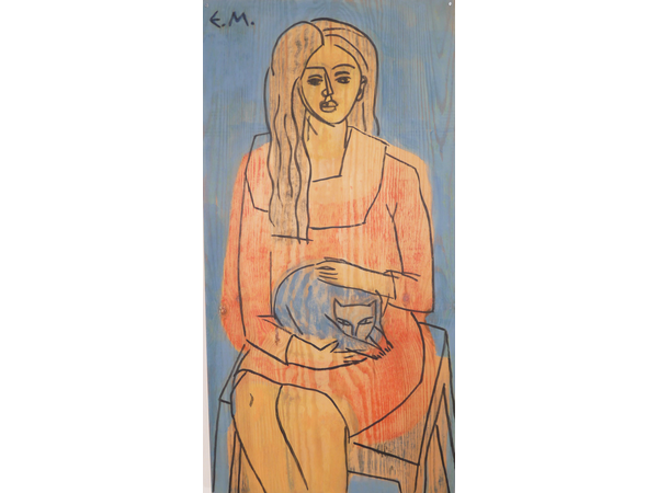 Anja mit Katze