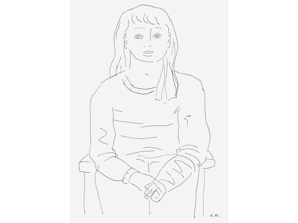 Mädchen mit verletzter Hand